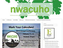 Tablet Screenshot of nwacuho.org